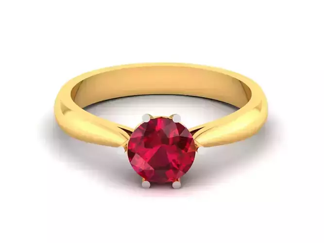 Solitaire Engagement Wedding Women Ring