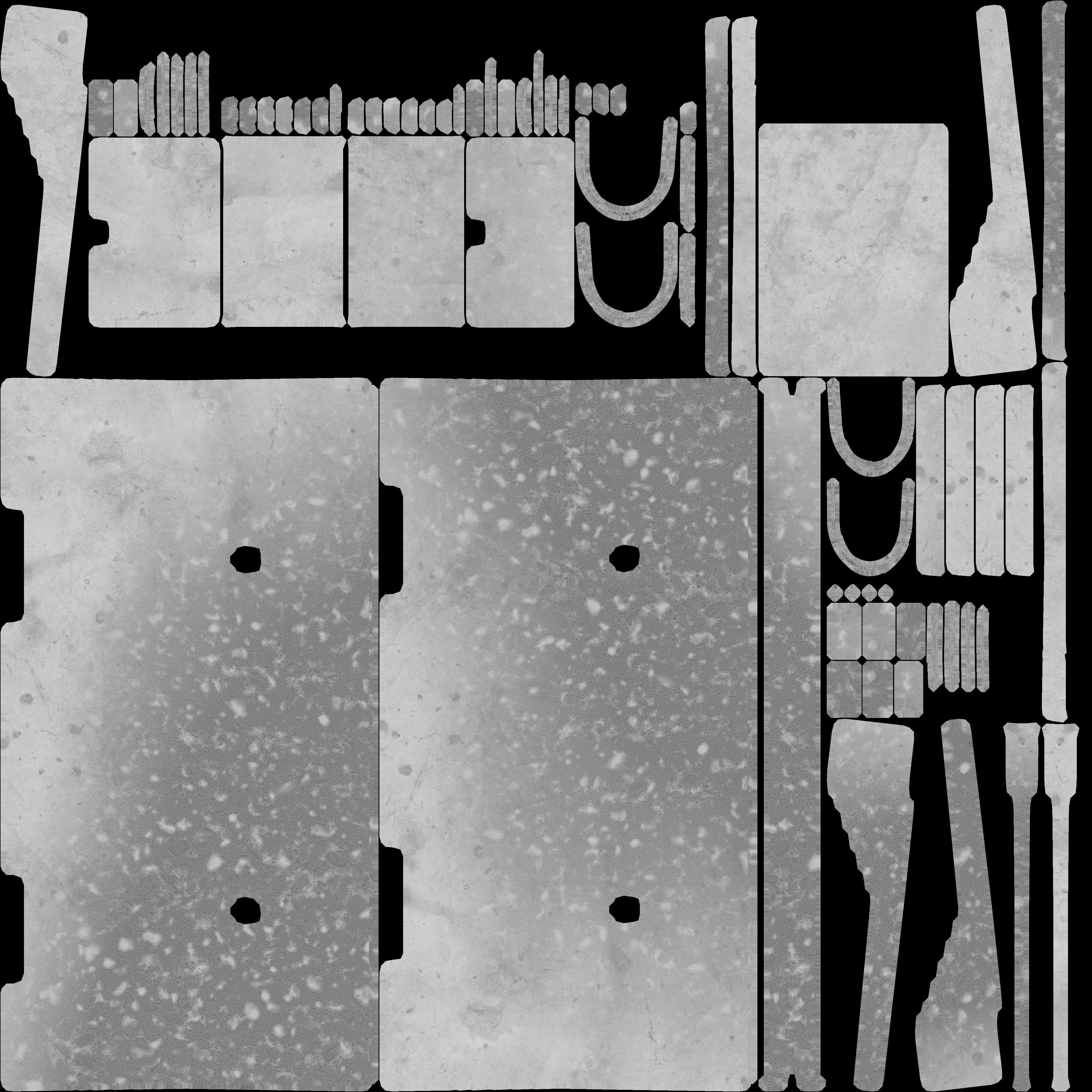 Concrete Road Barriers 3D model_10