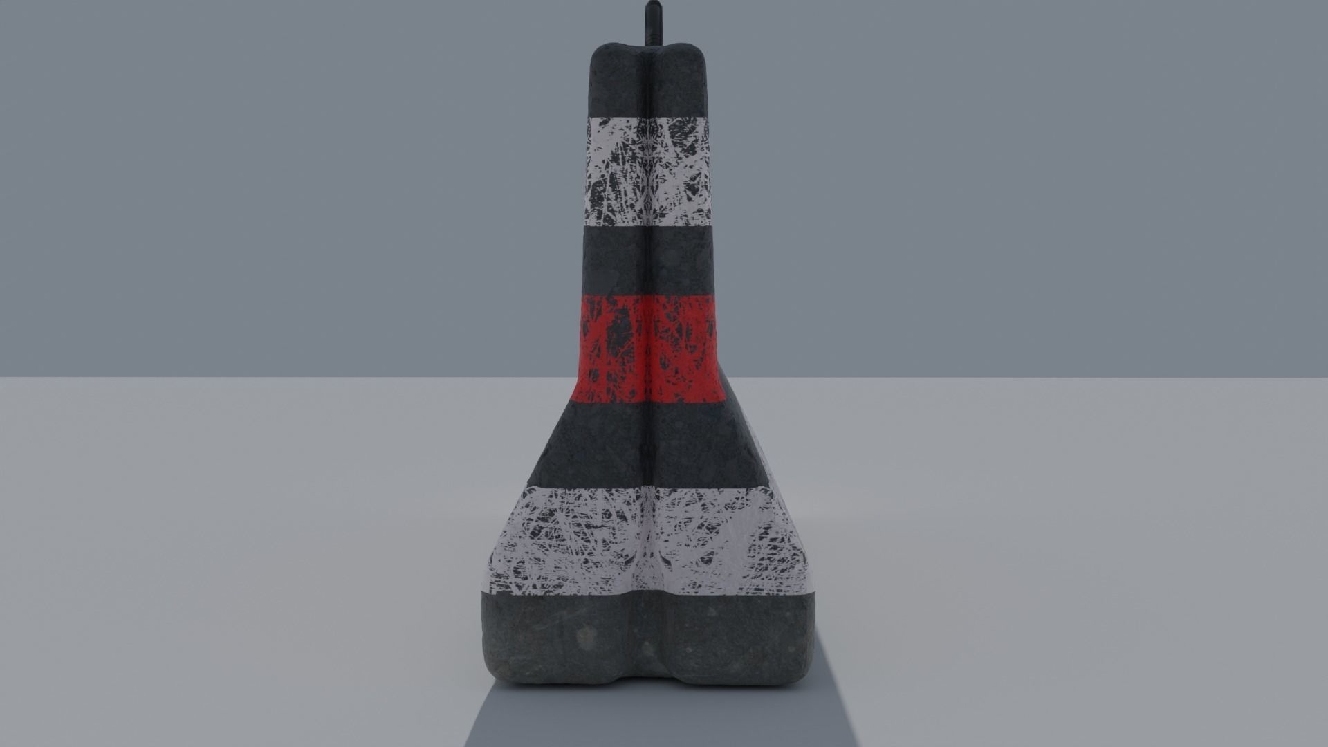 Concrete Road Barriers 3D model_1