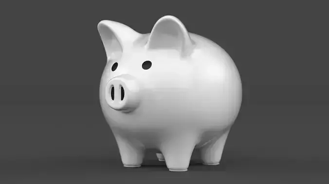 Ceramic Piggy Bank 3D model