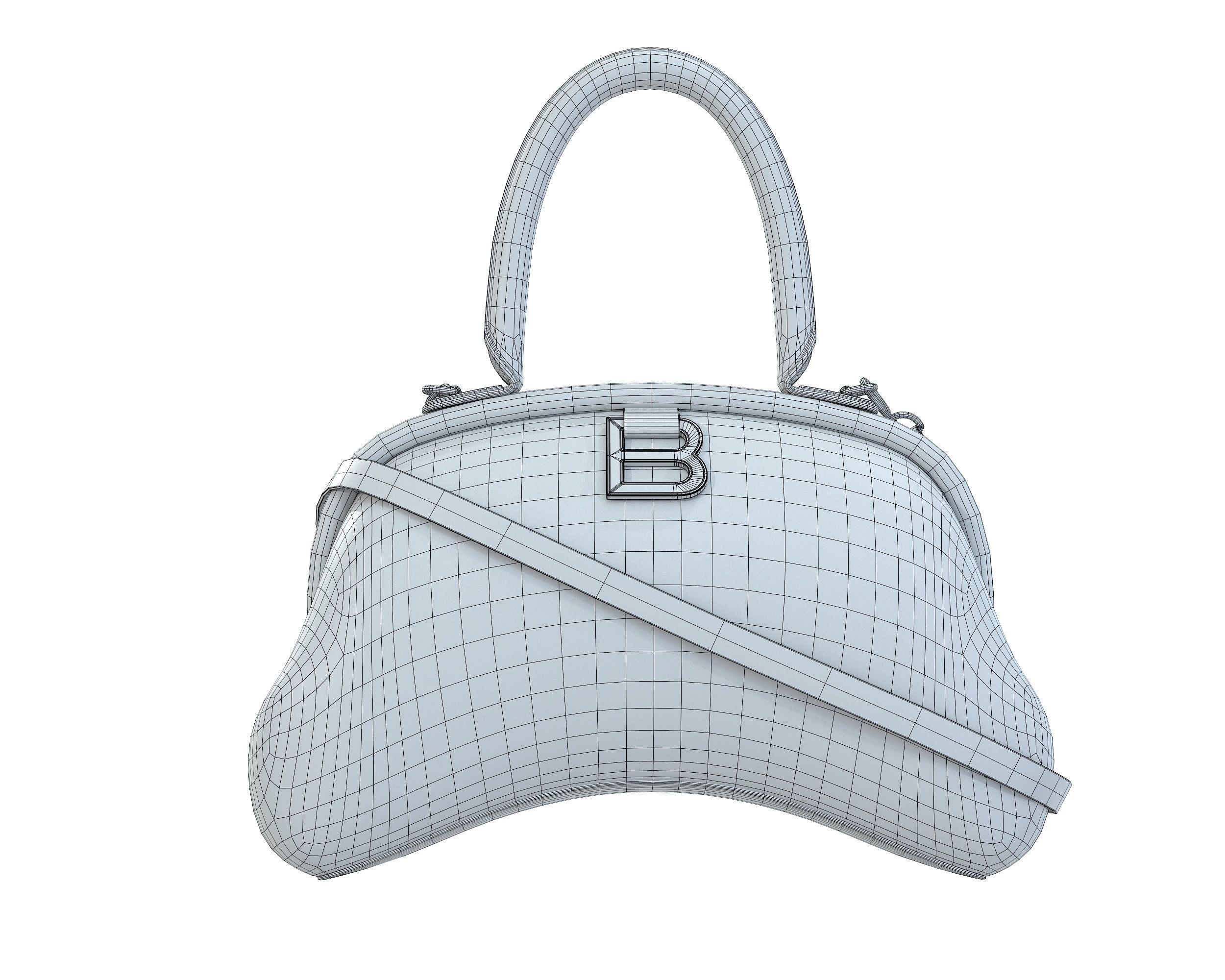 Balenciaga Frame S Tote Bag 3D Model Collection_18