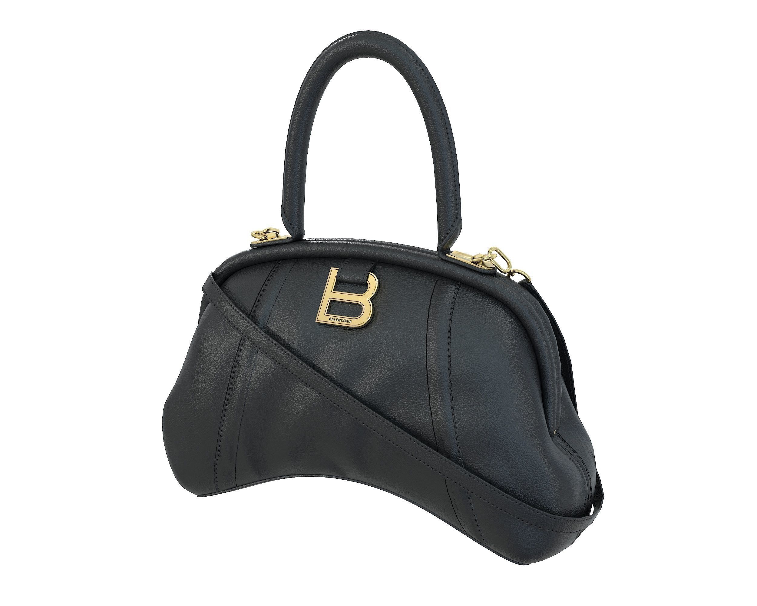 Balenciaga Frame S Tote Bag 3D Model Collection_10