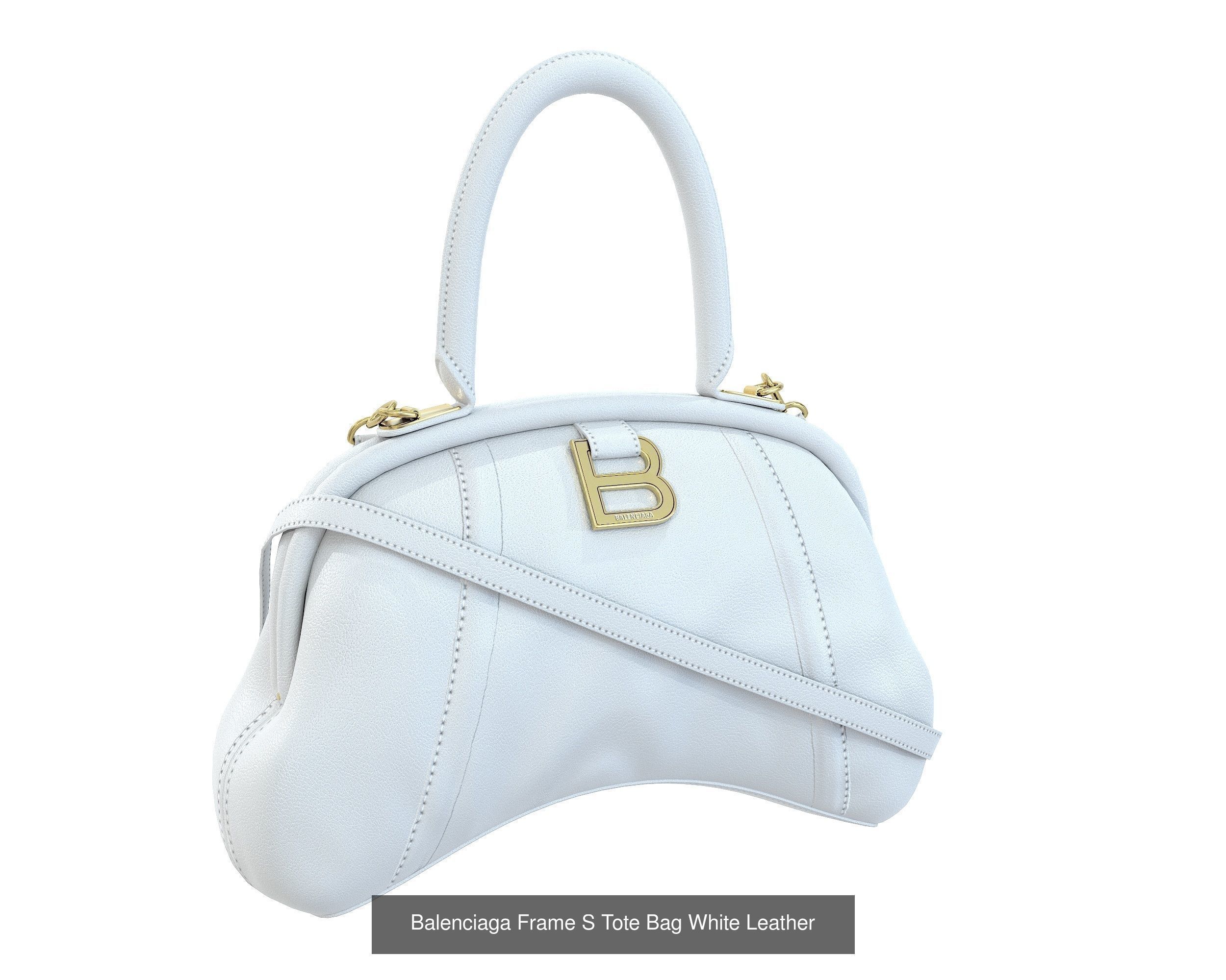 Balenciaga Frame S Tote Bag 3D Model Collection_13