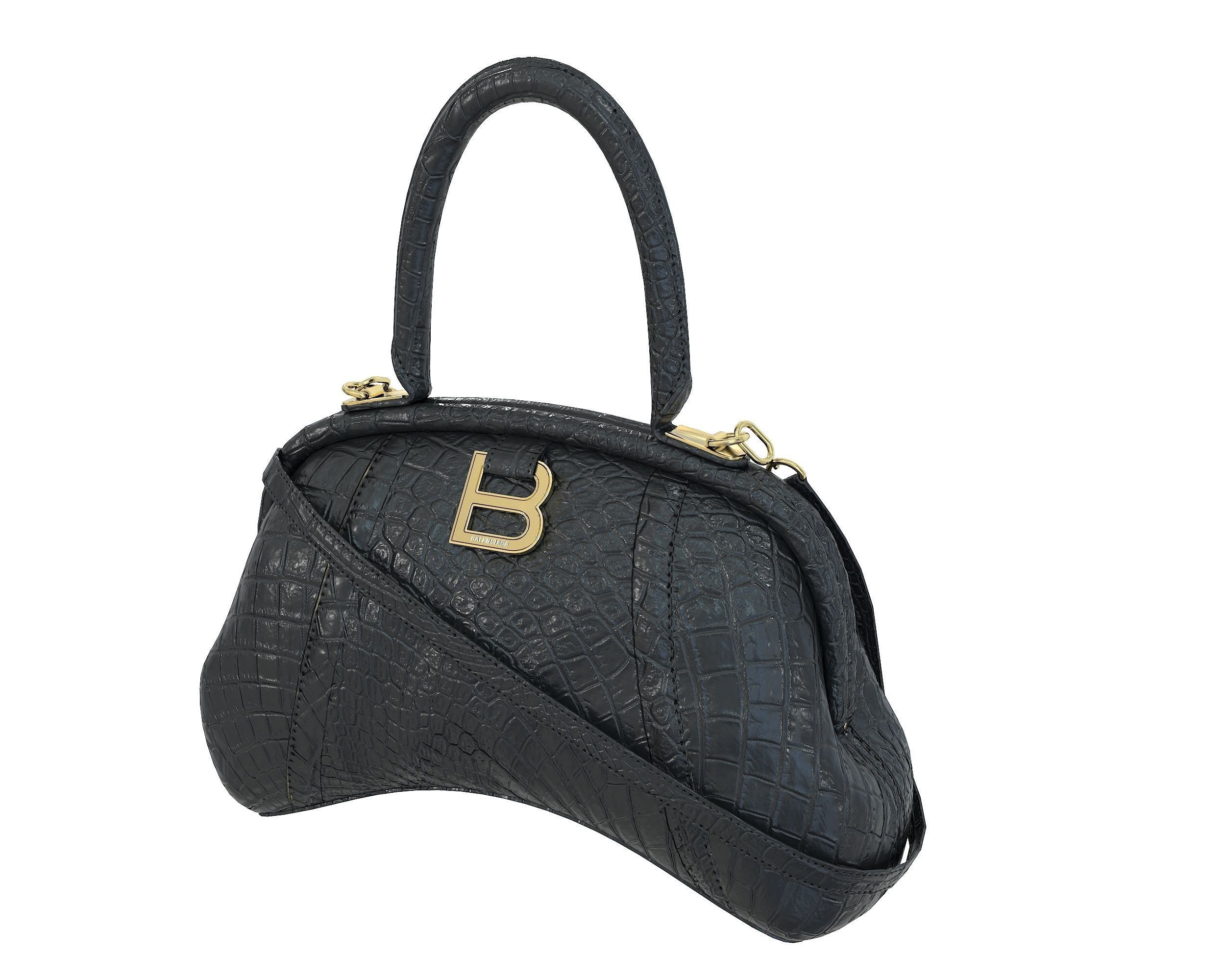 Balenciaga Frame S Tote Bag 3D Model Collection_8