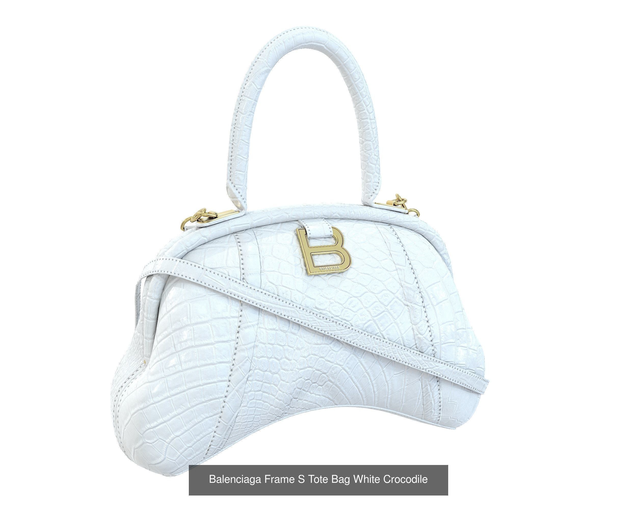 Balenciaga Frame S Tote Bag 3D Model Collection_15