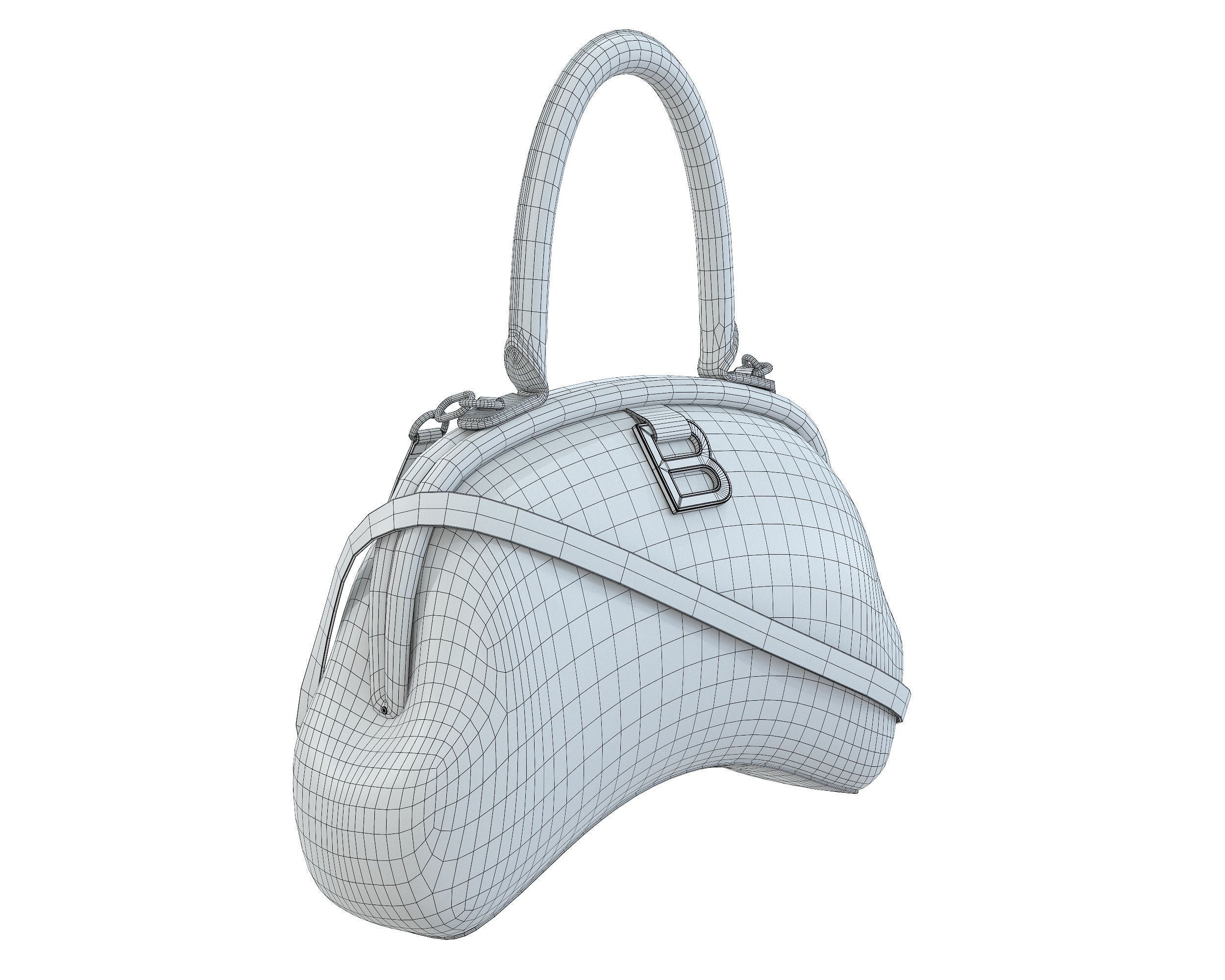 Balenciaga Frame S Tote Bag 3D Model Collection_17