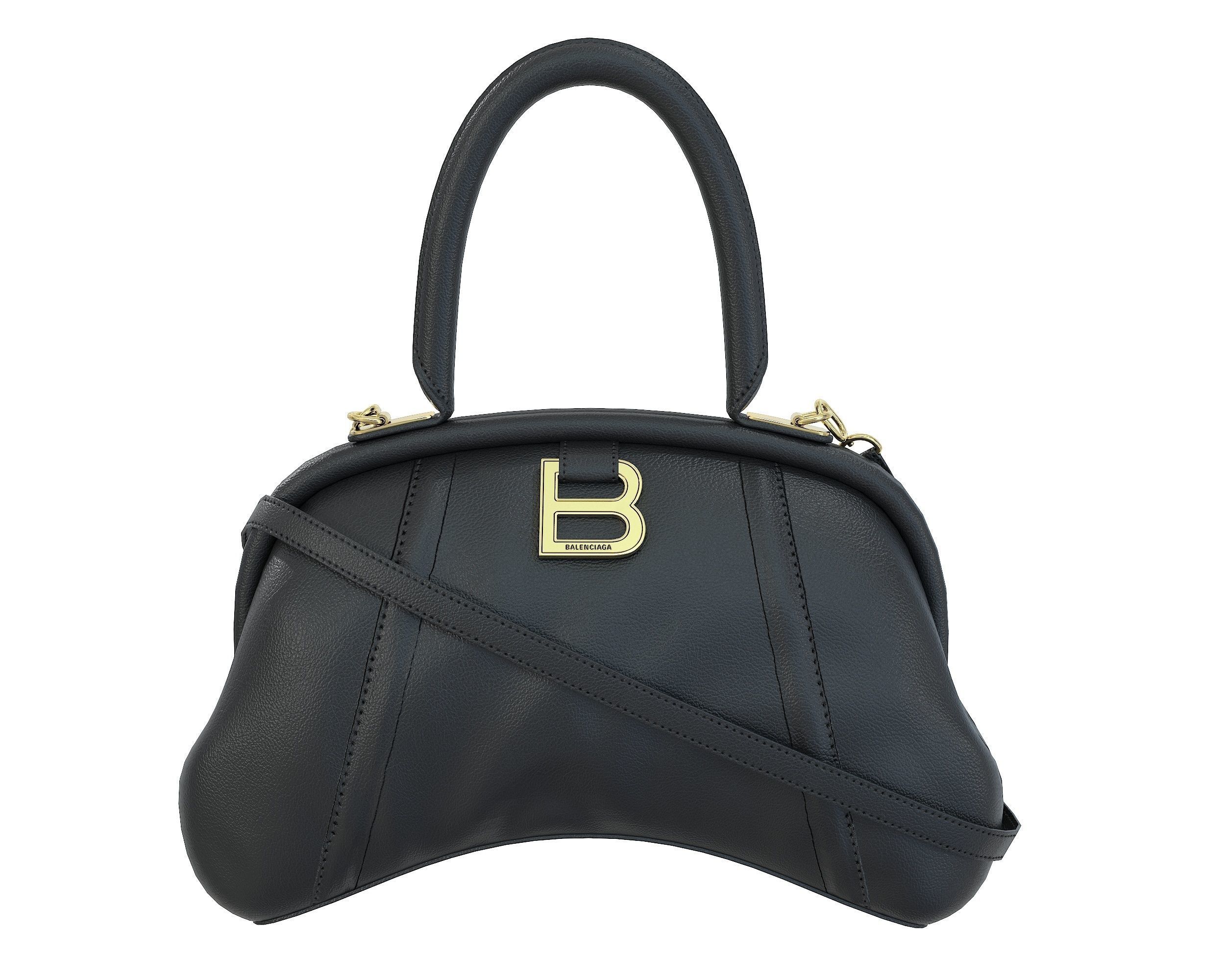 Balenciaga Frame S Tote Bag 3D Model Collection_23