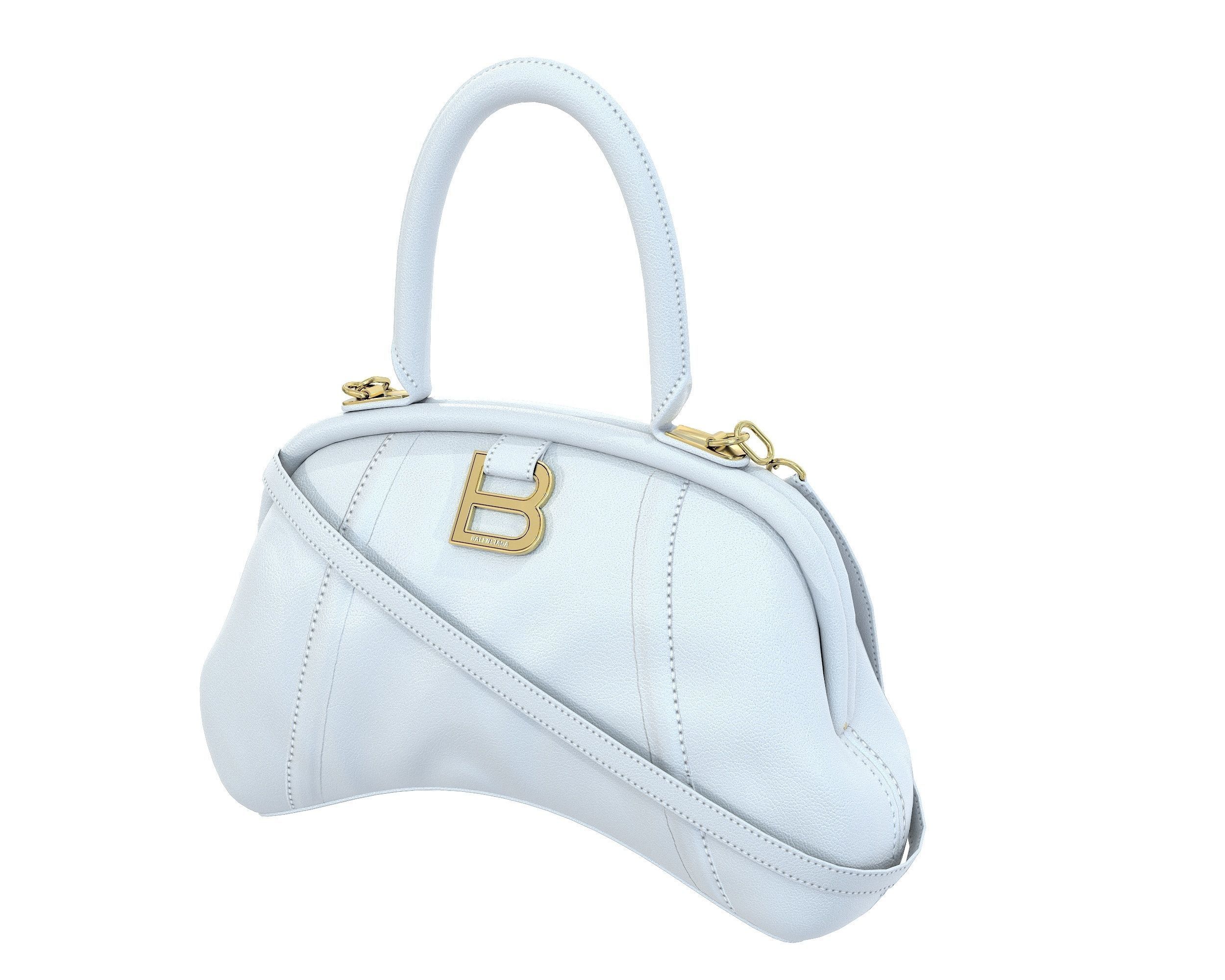 Balenciaga Frame S Tote Bag 3D Model Collection_12