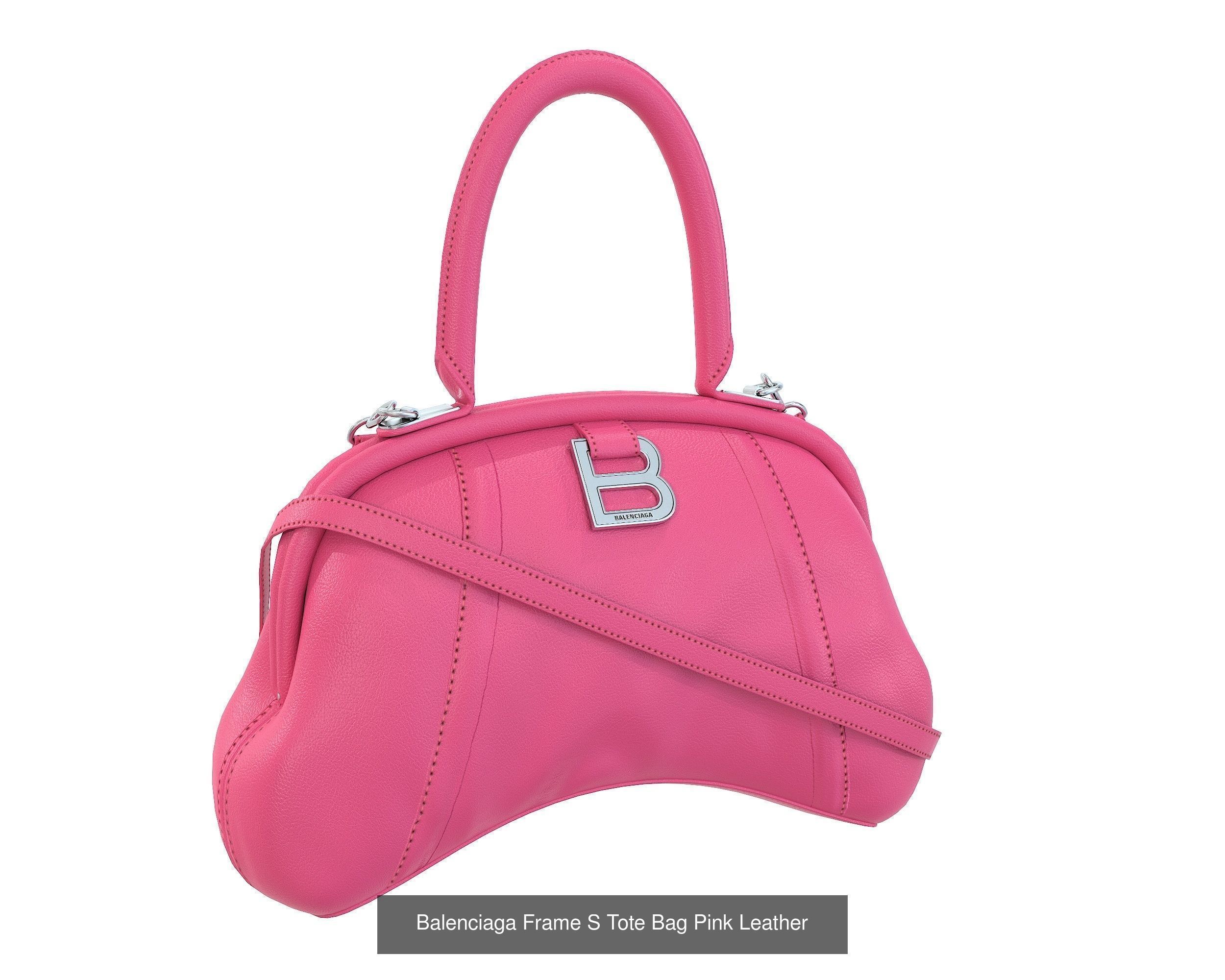 Balenciaga Frame S Tote Bag 3D Model Collection_11