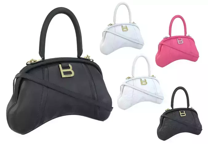 Balenciaga Frame S Tote Bag  3D Model Collection
