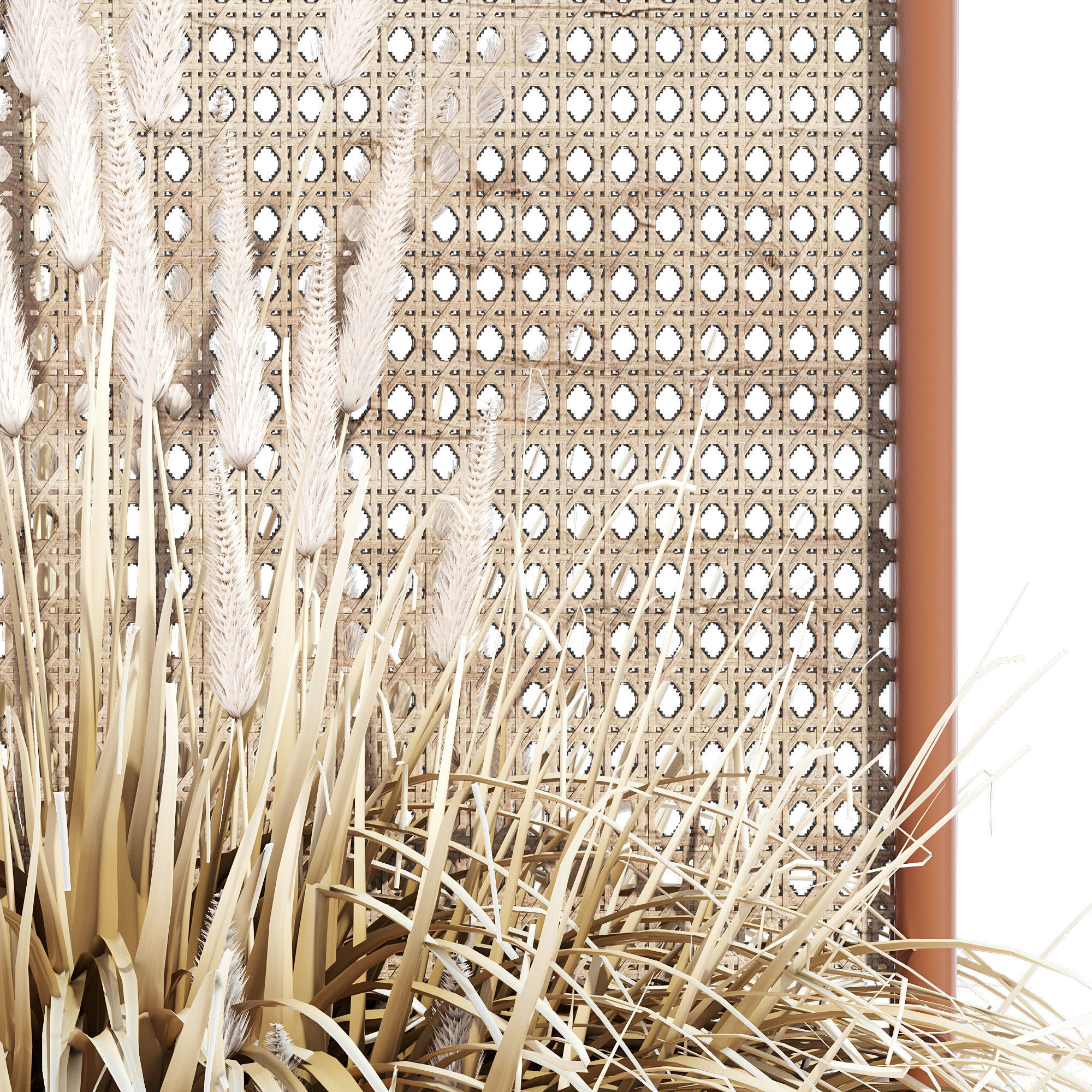 Paradiso three wooden plant stands 3D model_5