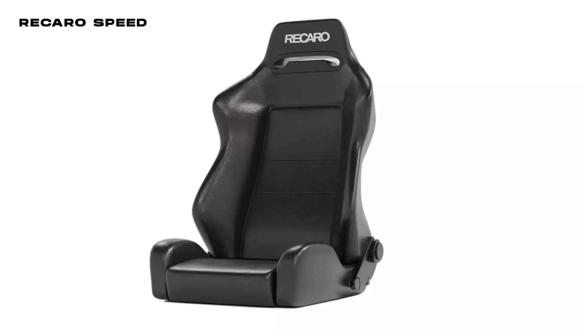 Recaro Speed Seat Low-poly 3D model_0