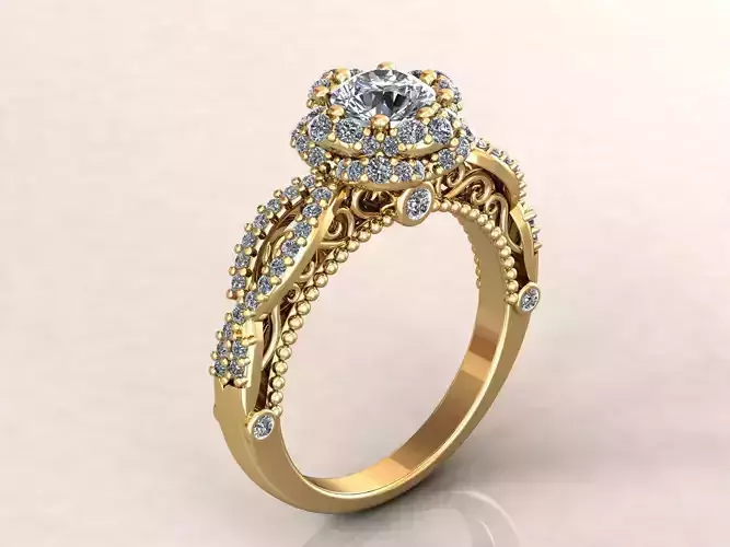 Filigrana Engagement Ring 50pt Diamond