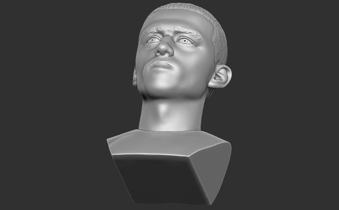Phil Foden bust for 3D printing 3D print model_17