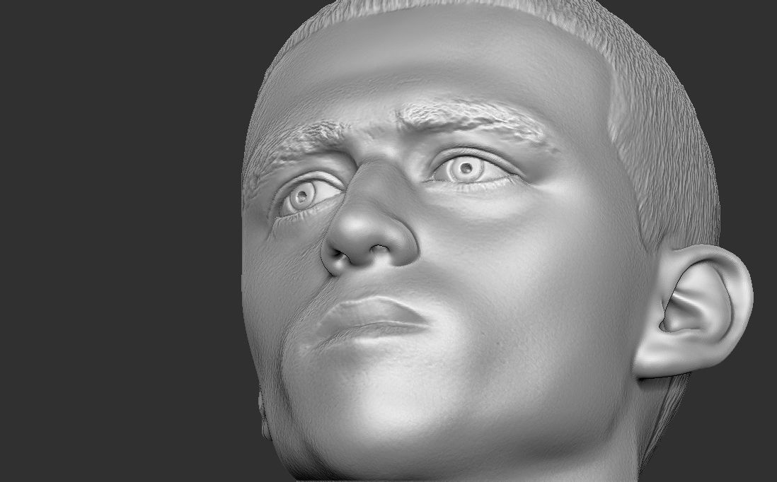 Phil Foden bust for 3D printing 3D print model_23