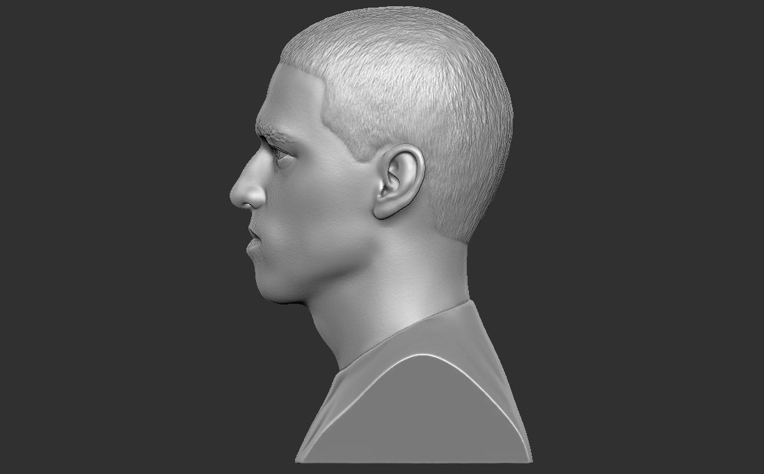 Phil Foden bust for 3D printing 3D print model_5