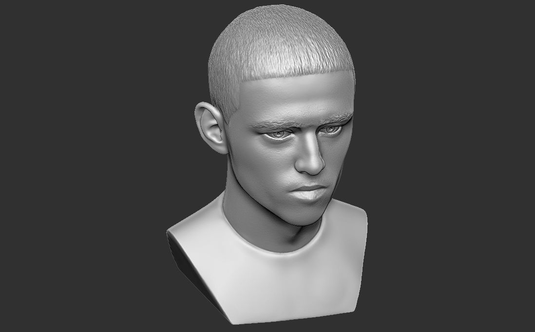 Phil Foden bust for 3D printing 3D print model_13