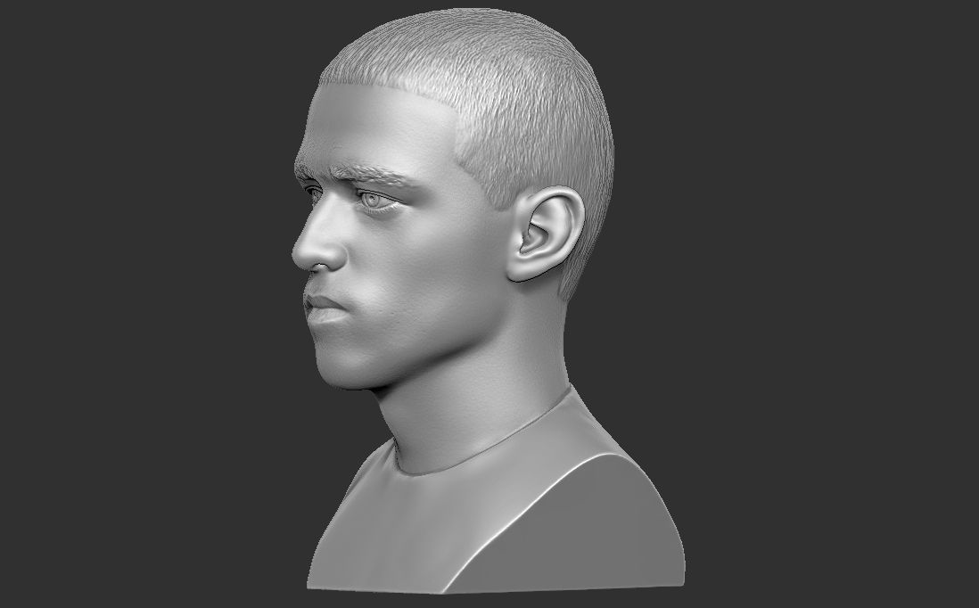 Phil Foden bust for 3D printing 3D print model_4