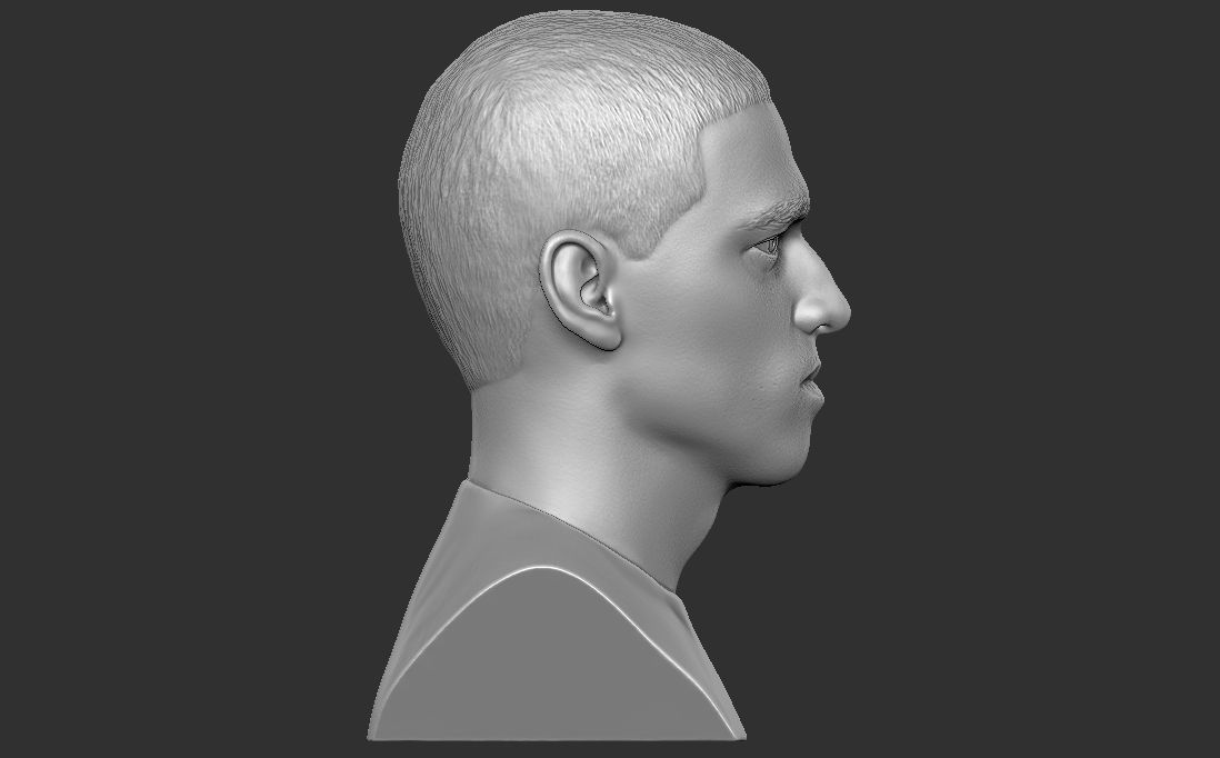 Phil Foden bust for 3D printing 3D print model_9