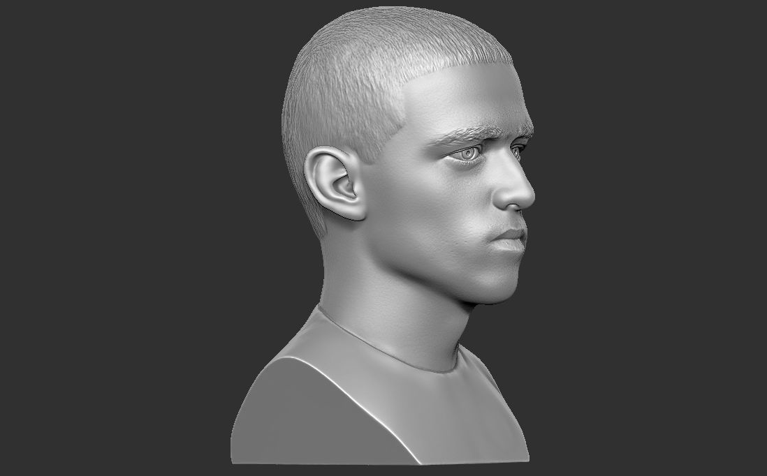 Phil Foden bust for 3D printing 3D print model_10