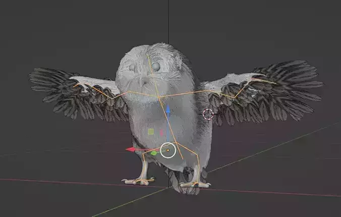 Owl rigged