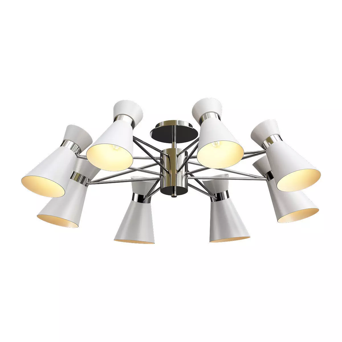 laconica ceiling light with six lights 3D model