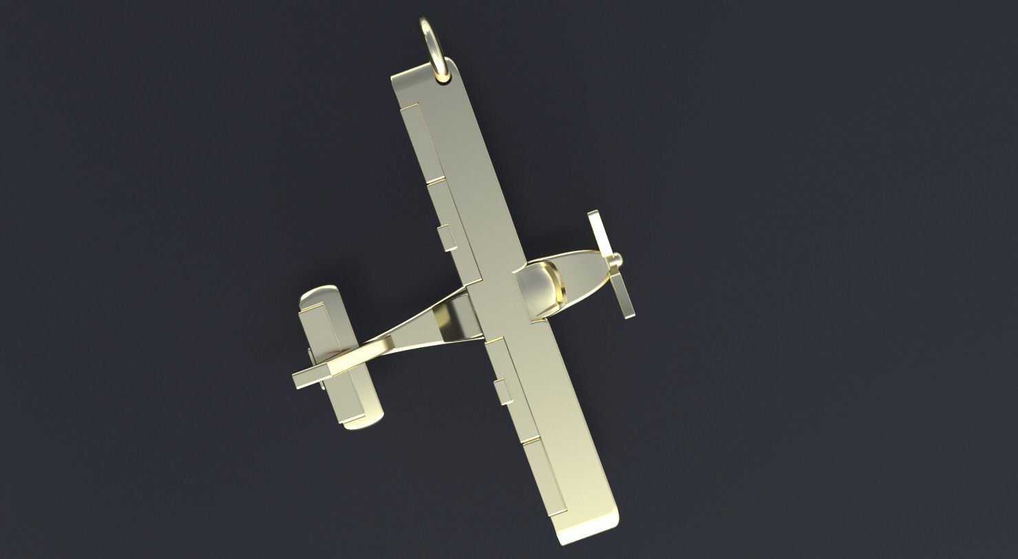 Plane pendant 3D print or CNC model 3D print model_1