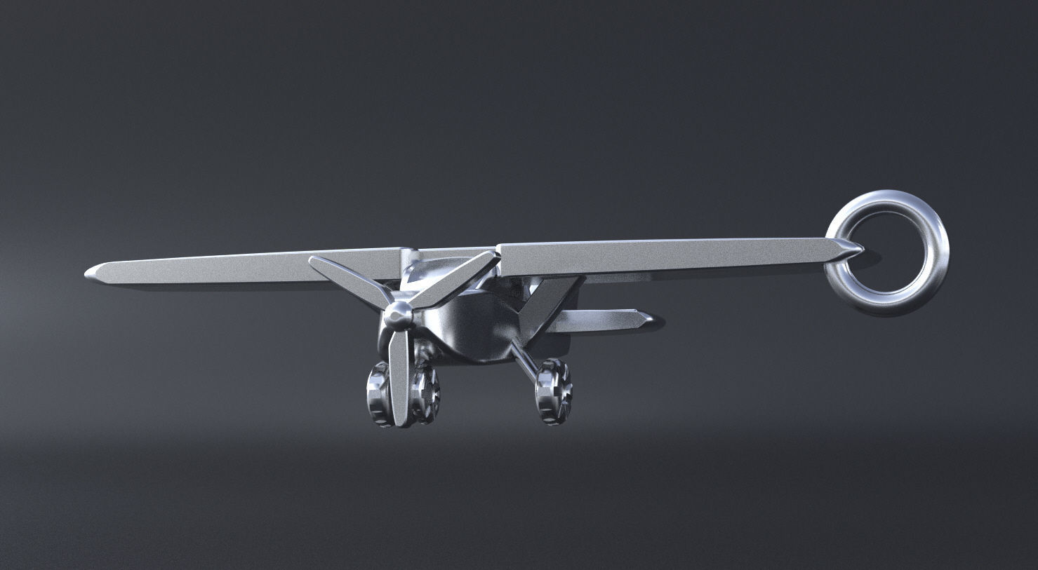 Plane pendant 3D print or CNC model 3D print model_9