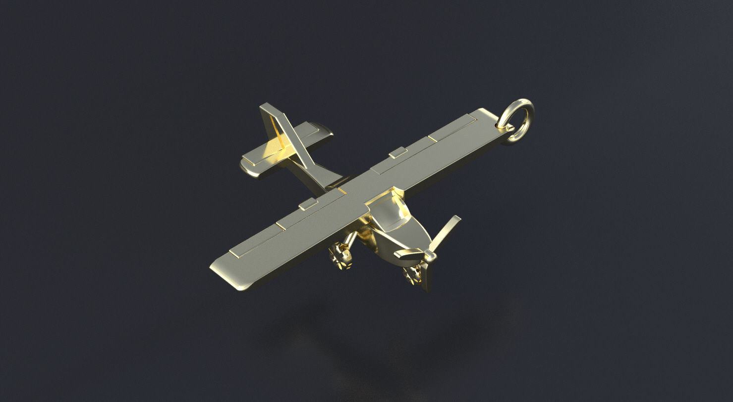 Plane pendant 3D print or CNC model 3D print model_2