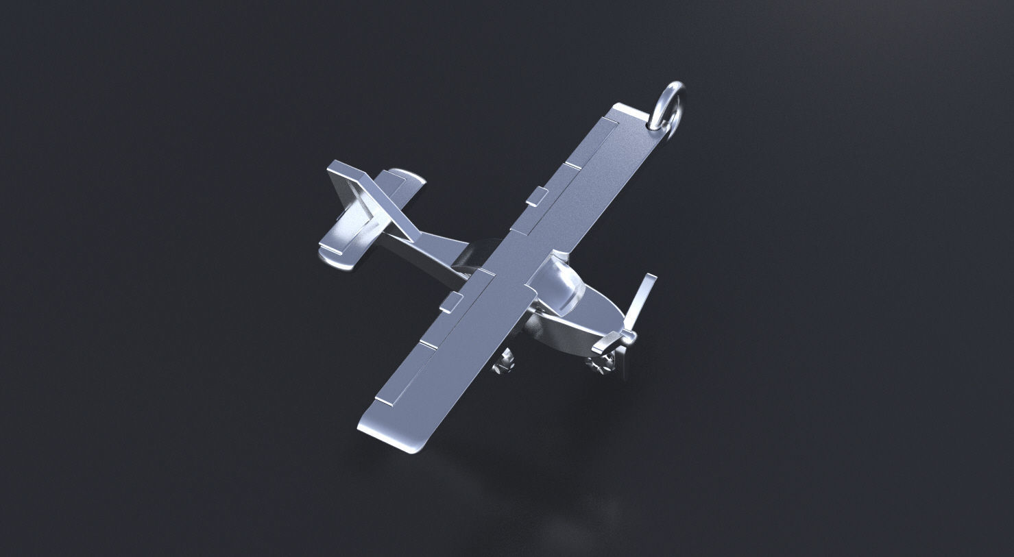 Plane pendant 3D print or CNC model 3D print model_7