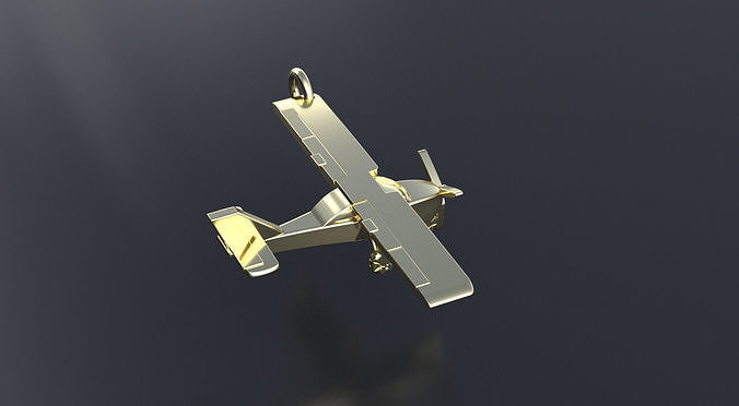 Plane pendant 3D print or CNC model 3D print model