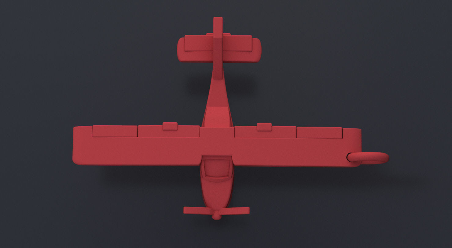 Plane pendant 3D print or CNC model 3D print model_5