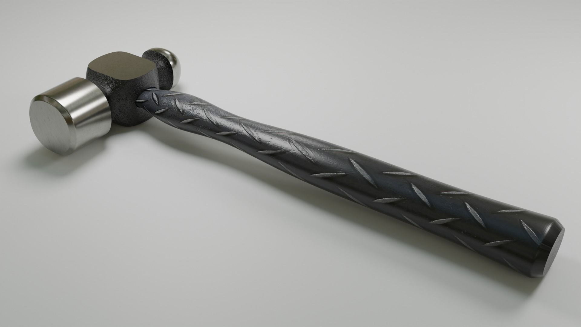 3D Hammer in 4 Style Low-poly 3D model_5