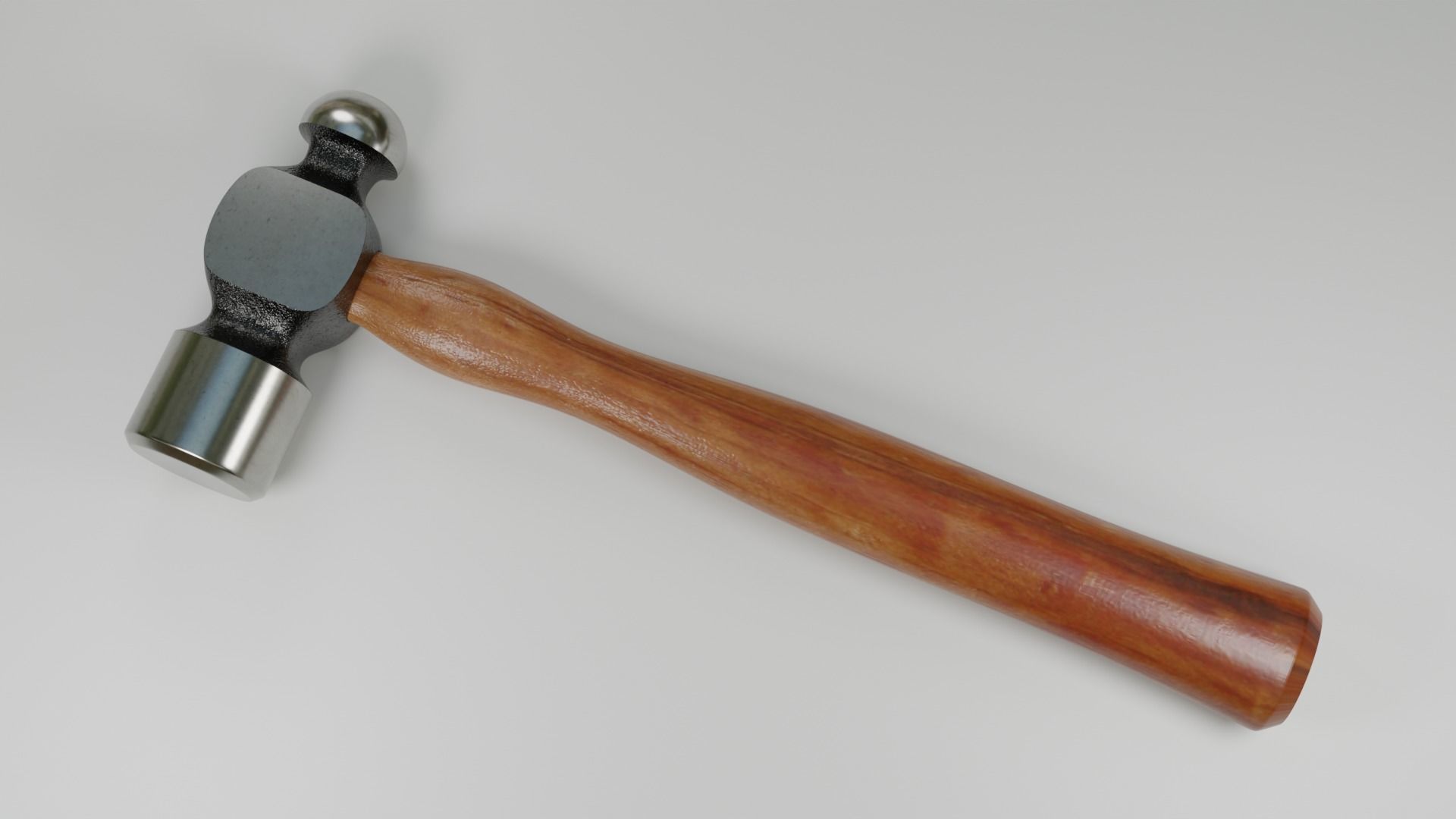 3D Hammer in 4 Style Low-poly 3D model_3