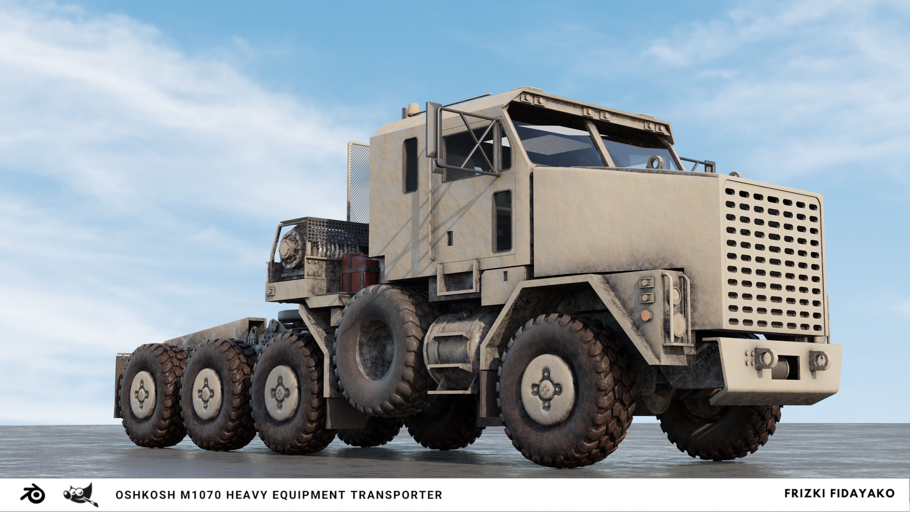 oshkosh m1070  3D model_3