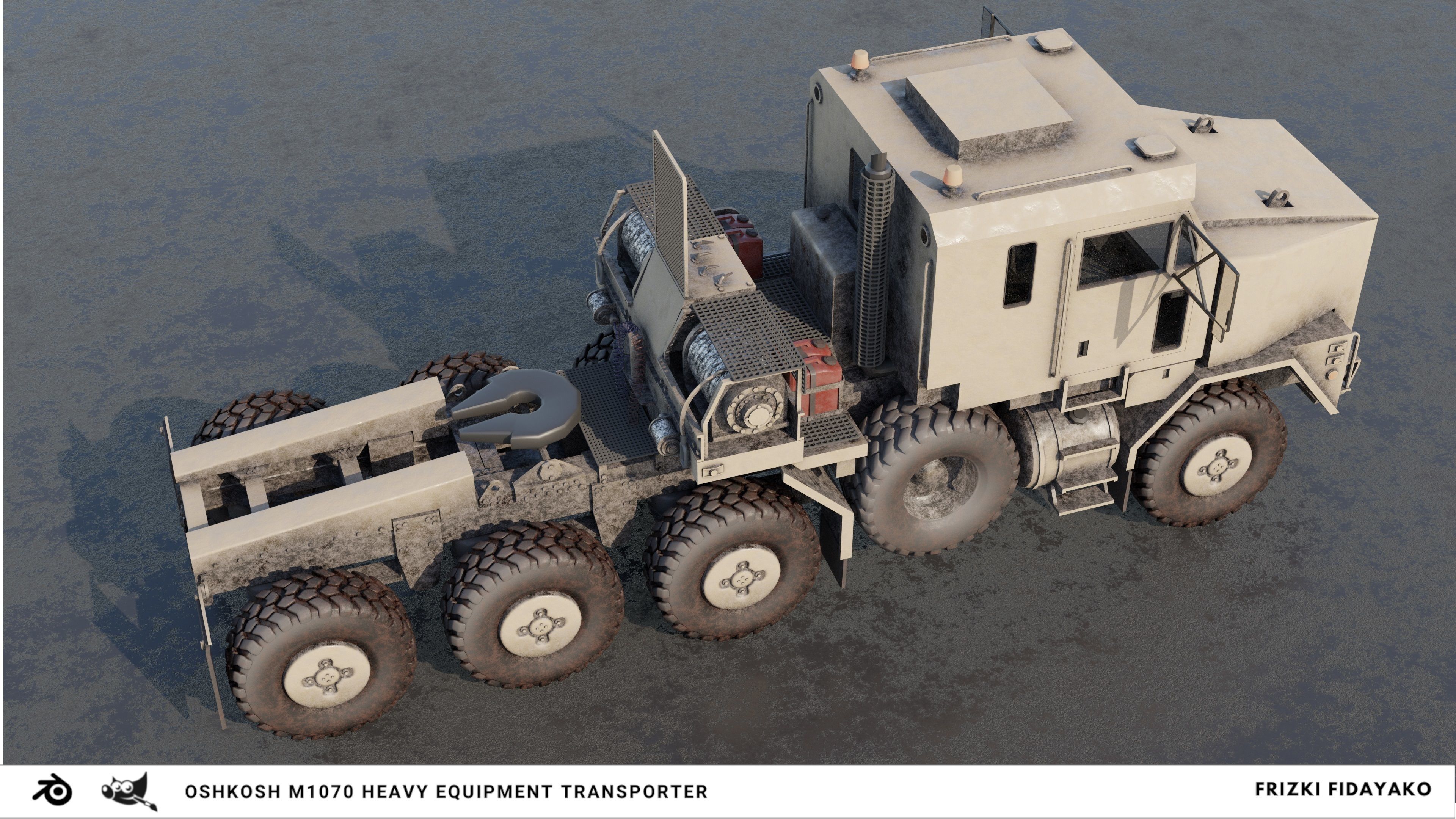 oshkosh m1070  3D model_2