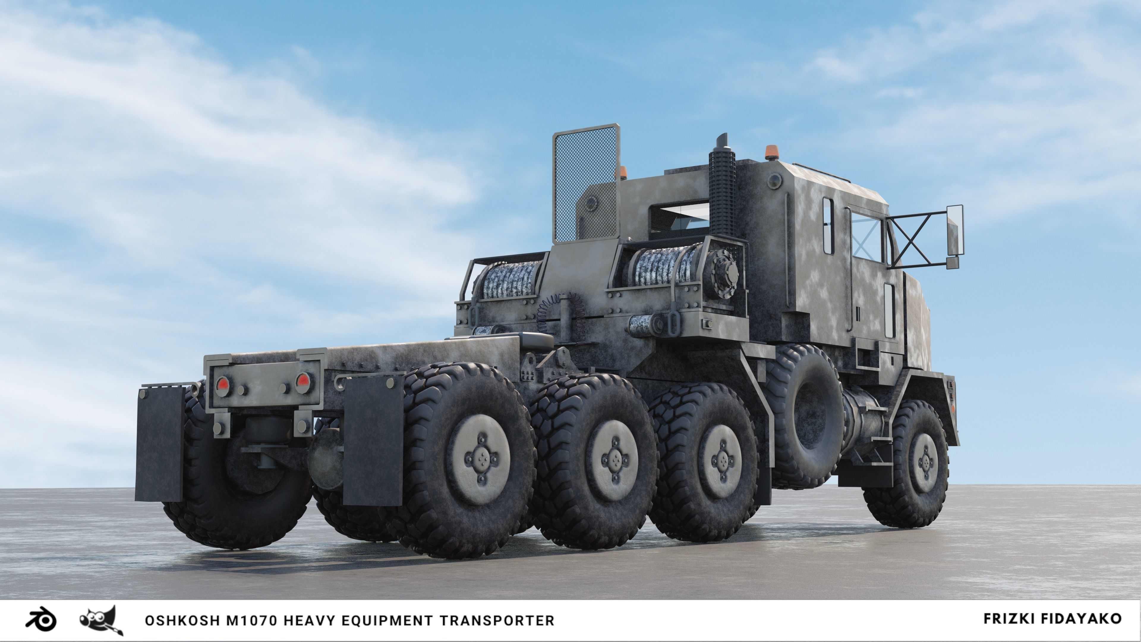 oshkosh m1070  3D model_1