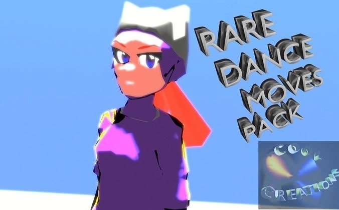 RARE DANCE MOVES PACK Low-poly 3D model