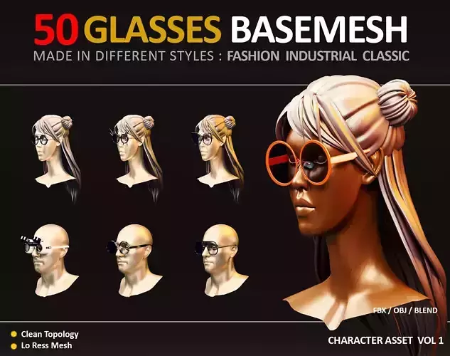 50 GLASSES BASEMESH