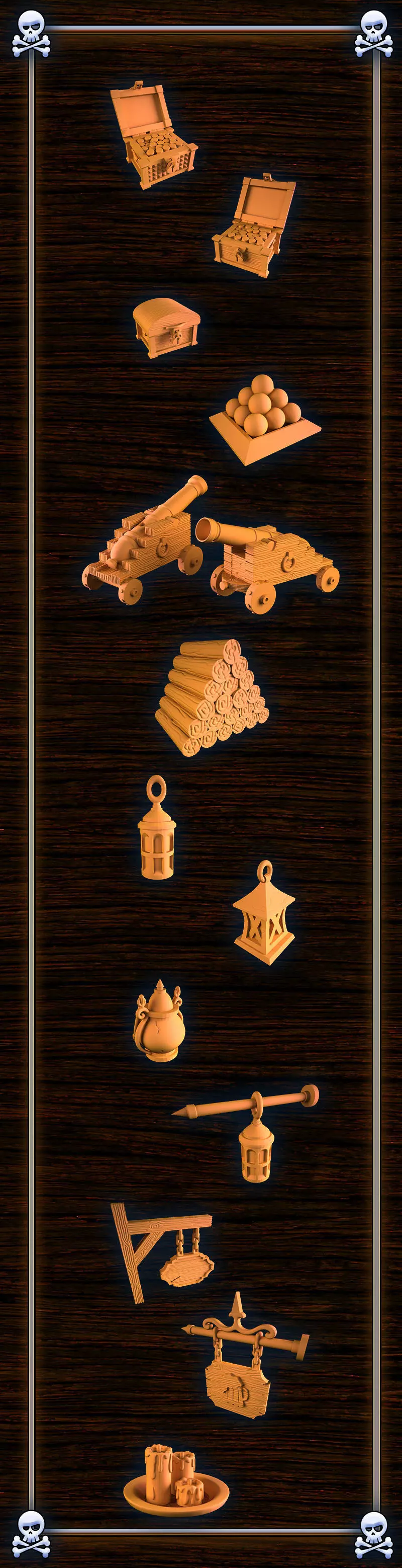 Pirate accessories 4 3D print model_0