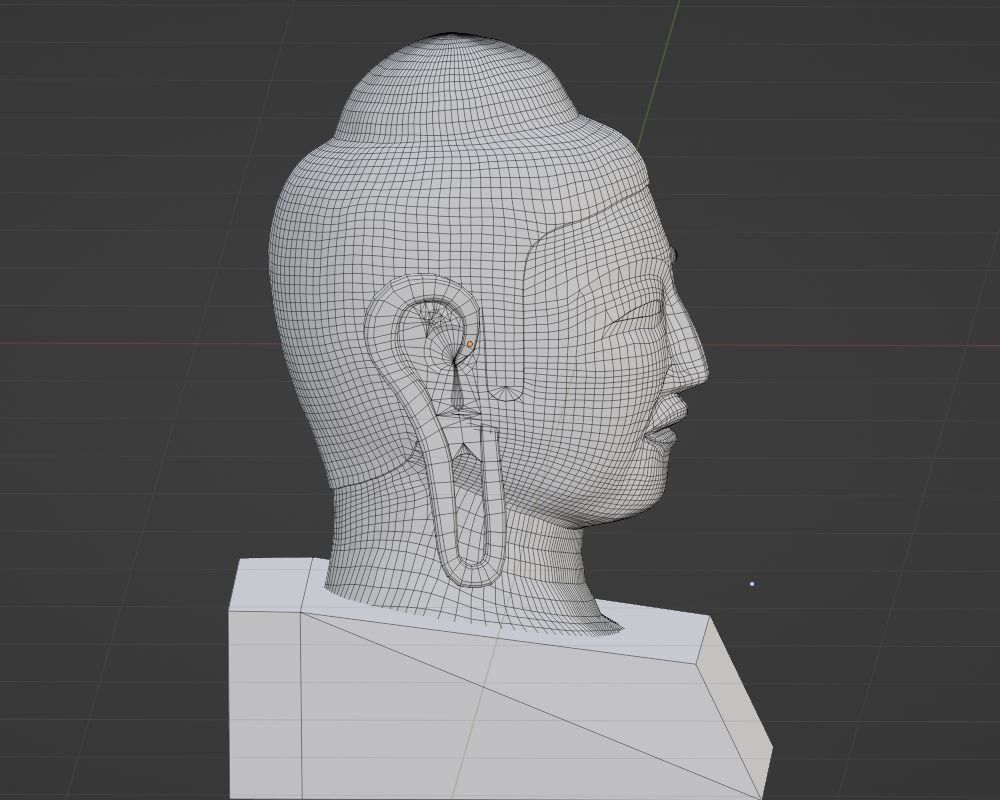 Buddha Head 3D print model_1