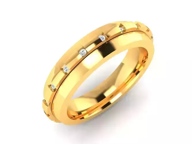 Women Solitaire Ring full 3dm stl obj fbx Render Details