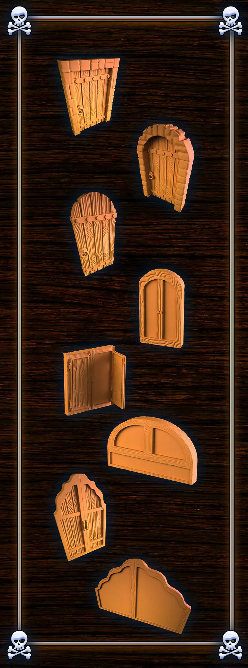 Doors and Windows 3D print model_0