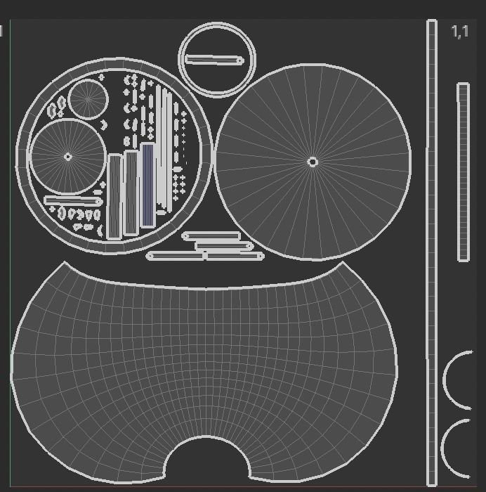 Spherical retro ceiling light pbr game ready C4D model Low-poly 3D model_17