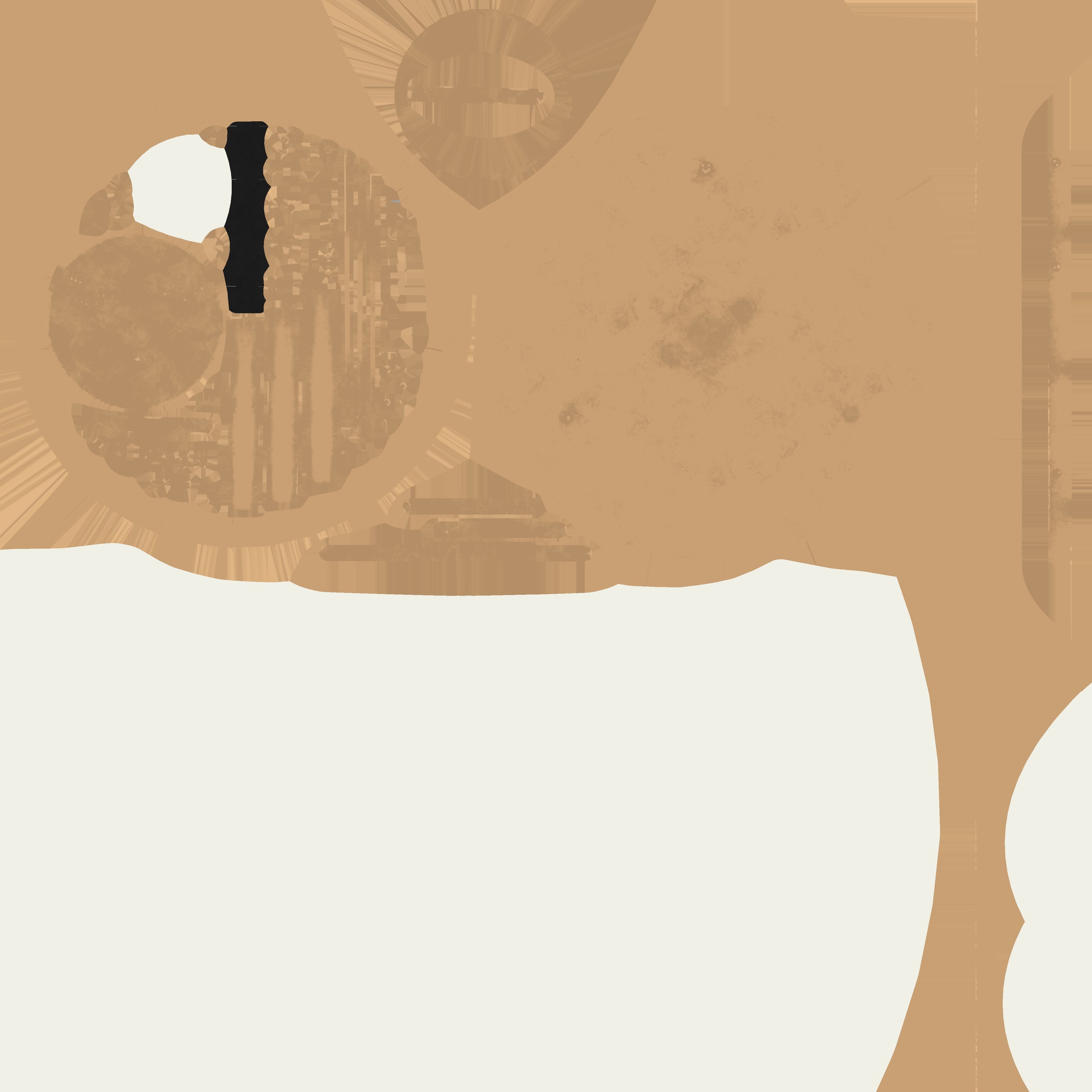 Spherical retro ceiling light pbr game ready C4D model Low-poly 3D model_18