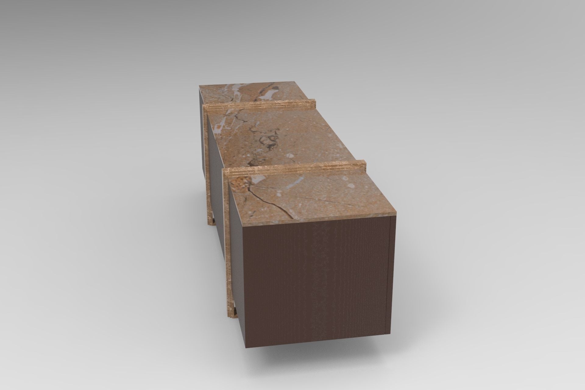 Perito Sideboard Low-poly 3D model_3