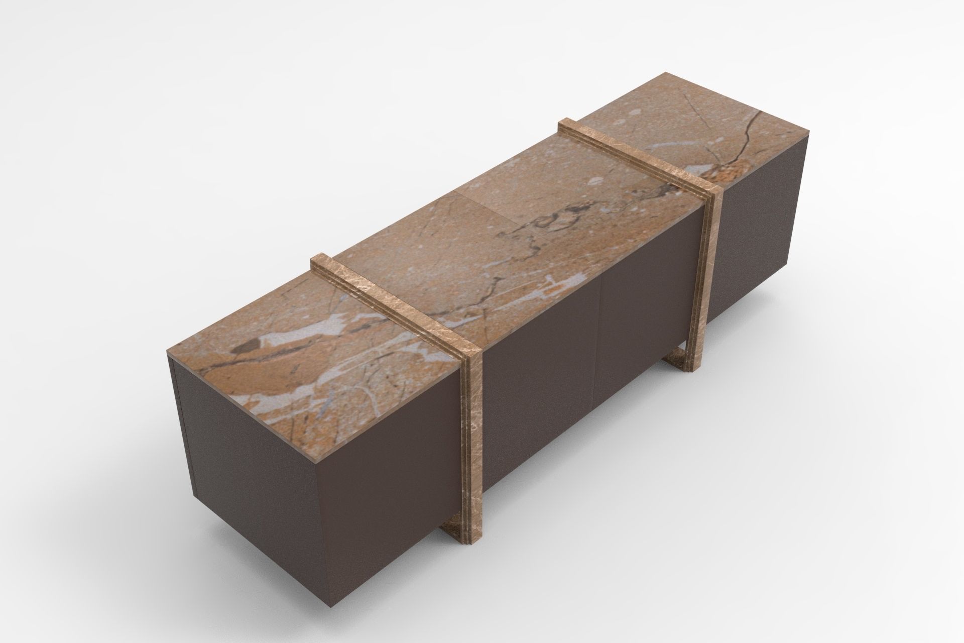 Perito Sideboard Low-poly 3D model_2