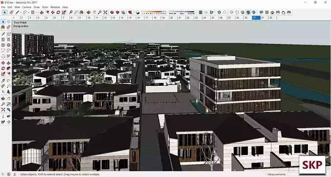 Sketchup Residential Complex B10 3D model