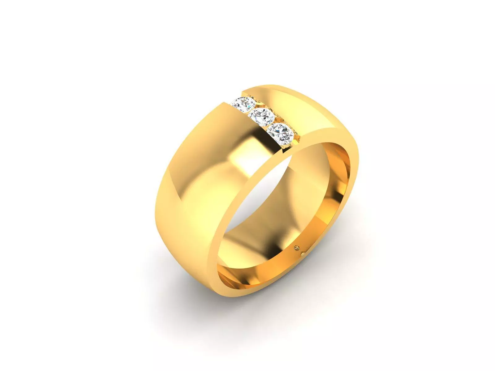 Women Solitaire Ring 3dm stl obj fbx Render Details 3D print model