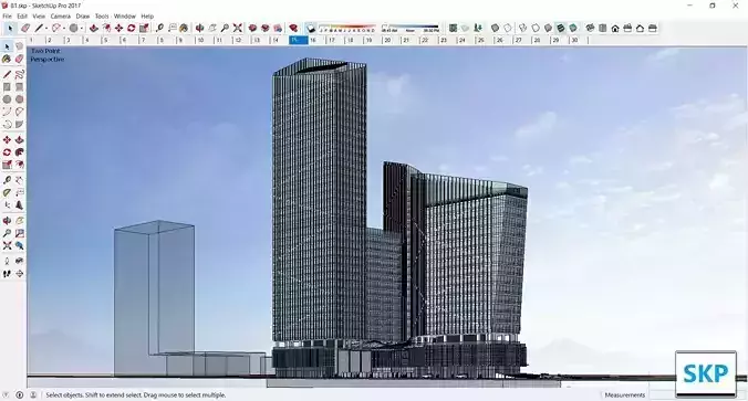 Sketchup Residential Complex B11 3D model